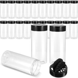 Wholesale 100cc clear Plastic Spice <b>Bottle</b> with <b>Shaker</b> Lid Plastic <b>Bottle</b> Packaging - Product Image 1