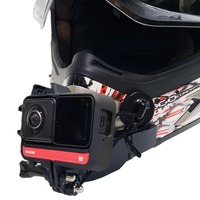 Vente flash : Support de caméra sport pour casque de moto, caméra de tableau de bord, compatible avec GoPro Insta360 DJI
