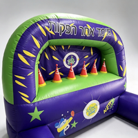 Jeu de tir interactif gonflable d'extérieur, grande zone de tir gonflable pour Nerf, idéal pour les enfants et les événements familiaux