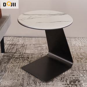 طاولة قهوة جانبية من الفولاذ المقاوم للصدأ المصقول لديكور المنزل الفاخر لغرفة المعيشة - Product Image 2