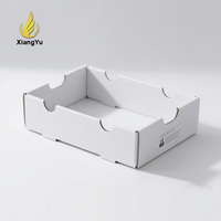 Bandejas de Papelão Ondulado Branco Personalizadas para Bebidas Enlatadas, Empilháveis e à Prova de Choque para Transporte de Latas