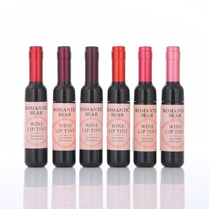 Set de 24 Labiales Líquidos Rojo Vino, Resistentes al Agua, Color Duradero, Brillo Labial, <span class=keywords><strong>Romantic</strong></span> Bear, Maquillaje para Estudiantes, 6 Colores Mezclables - Product Image 3