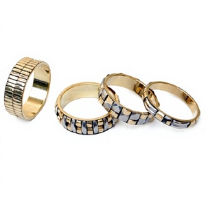 Pulseras de Resina DIY Populares, Joyería de Alta Calidad, Espaciadores de Latón, Cuentas de Bambú Gruesas de Colores, Acrílico, Vintage, Decorativas para Mujer - Product Image 1