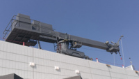 Système de levage de nettoyage de vitres BMU monorail en acier de haute qualité, installation permanente, certifié CE, longueur de flèche 3m-11m, pour restaurant