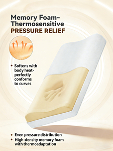 Almohada Cervical de Espuma Viscoelástica para Aliviar el Dolor de Cuello y Hombros - Almohada Ergonómica 2 en 1 con Soporte para el Cuello y Funda Extraíble - Product Image 3