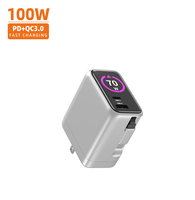 Adaptateur secteur portable Vina 100W, prise US, multi-ports Type-C, charge rapide GaN PPS, certifié CE, sans fil, pour ordinateur portable Motorola