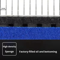 Yinhe Beidou Big Dipper alta viscosidad Anti-pegamento Pimple-In raqueta de tenis de mesa elástica goma 9035 # negro 30-80 BPM esponja