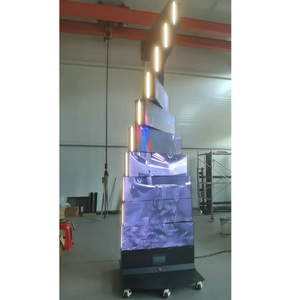 New Arrival cơ khí <span class=keywords><strong>LED</strong></span> hiển thị 10 lớp 2 khuôn mặt <span class=keywords><strong>LED</strong></span> Poster trong nhà xoay bảng quảng cáo - Product Image 3