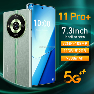 Chất lượng tốt 11 Pro + Android điện thoại 5g điện thoại thông minh HD OLED hiển thị 108mp sạc nhanh Android 13 điện thoại Android điện thoại - Product Image 4