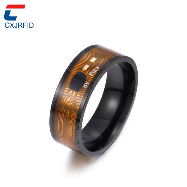Waterproof Magic Smart Nfc Tag Rings Access Control Titanium Steel Ring NFC Finger Ring