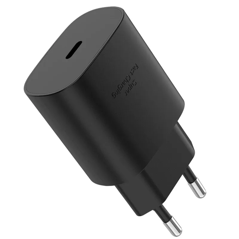 Super Fast Charging travel adapter 25W Type C PD USB wall Charger for Samsung Galaxy Note 10/Note 20/S20