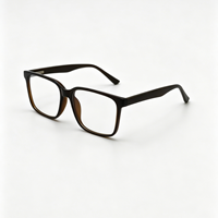 Monture de lunettes carrée pour hommes et femmes, style rétro, verres transparents, monture de lunettes de vue, design de marque de luxe vintage