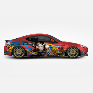 Vente en gros <span class=keywords><strong>Dragon</strong></span> <span class=keywords><strong>Ball</strong></span> Z DBZ Itasha Anime 08, habillage de voiture, film vinyle moulé, taille universelle, habillage de voiture, autocollant de voiture, design de film de voiture - Product Image 2