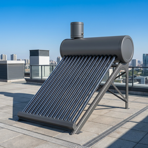 Chauffe-eau solaire thermosiphonique 180L en acier coloré, chauffe-eau indirect intégré pour l'agriculture, vente en gros Mexique, directement de l'usine - Product Image 1