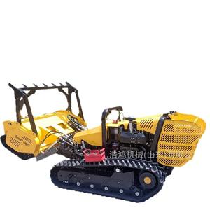 Véhicule de développement à chenilles pour la tonte forestière à distance, avec système de transmission par courroie isolante - Product Image 1