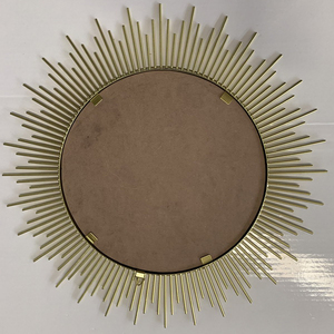 Rond Or Mur Métal Cadre Miroir Suspendu Décoratif Salon Chambre Salle De Bains Moderne Art Déco Conception Maison De Noël Décor - Product Image 5