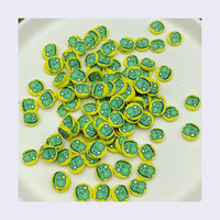 Figurine de Noël en Argile Polymère Dinosaure Vert Créative 500 g/Lot
