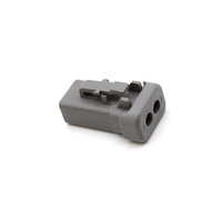Conector Eléctrico Automotriz Personalizado CNHY Serie DTP Alemán de 2 Pines, IP66 Impermeable, Gris, Hembra, Carcasa de Nailon