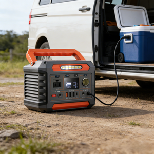 <b>Solar</b> Supply Lithium Ion MPPT Pure Sine Wav Proof Rechargeable Car Home Emergency Energy Storage Camping 300W Jump - Product Image 1