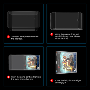 Protector de cartucho de doble <span class=keywords><strong>CD</strong></span> para carrito de juegos, funda transparente para almacenamiento de mascotas, protección de colección, funda para <span class=keywords><strong>SEGA</strong></span> Dreamcast CIB - Product Image 4