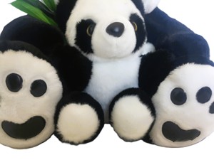 Morbido Peluche Gigante di <span class=keywords><strong>Panda</strong></span>, <span class=keywords><strong>Panda</strong></span> Bianco e Nero con Stampa di Bambù e Zampe, Peluche <span class=keywords><strong>da</strong></span> Collezione per Bambini, Miglior Regalo per le Feste - Product Image 6