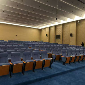 Sièges d'auditorium scolaire en tissu moderne pour bureau à domicile salles de conférence multimédia studios de musique cinéma église utilisation-rangée pliable - Product Image 5