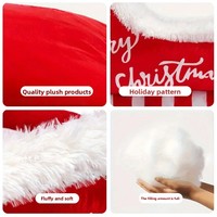 Lit d'hiver pour chien et chat en forme de traîneau de Noël, en polyester, lavable, portable, durable, sans assemblage requis, pour usage intérieur