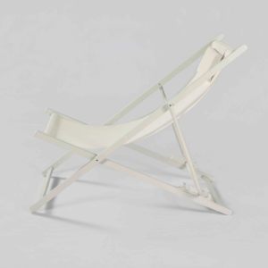 TIPTOP Sedia <span class=keywords><strong>da</strong></span> Spiaggia <span class=keywords><strong>Pieghevole</strong></span> Regolabile in Legno e Metallo per Esterni, Sedia Prendisole in Alluminio per Piscina Estiva - Product Image 2