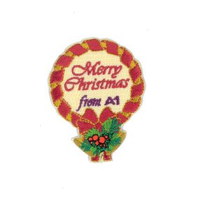 Custom Christmas Embroidered Patch Santa Claus Badge <b>Iron</b> On Holiday Apparel Decoration - Product Image 1