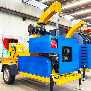 Garden <b>Branch</b> Wood <b>Tree</b> Wood Crusher Mobile Shredding Machine Source Factory Firewood and Electricity Dual-Use - Product Image 2