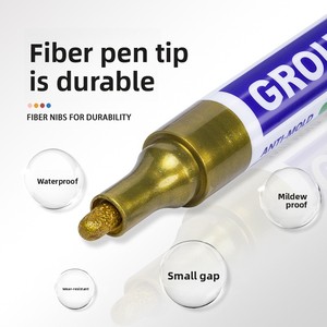 Marqueur de <span class=keywords><strong>peinture</strong></span> permanent Guangna 709 pour joints de carrelage, idéal pour la réparation des fissures au sol, résistant à l'humidité, à l'eau et aux moisissures dans les salles de bain - Product Image 3