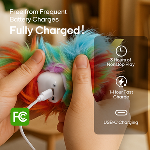 Oiseau qui bat des ailes simulé, jouet interactif pour animaux de compagnie, vente chaude, mignon, personnalisable, en gros, pour chatons - Product Image 3