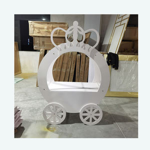 <strong>Hot</strong> Sales Acrylic Cute Candy Cart With <strong>Wheels</strong> Bar Cart Dessert <strong>Party</strong> Decoration - Product Image 1