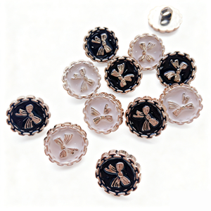 Perles de dentelle en plastique ABS en gros d'usine, motif goutte d'huile, avec pieds réglables et boutonnés, polyvalentes et élégantes - Product Image 2