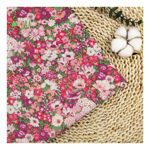 Tissu <span class=keywords><strong>Thorpe</strong></span> 100% coton de haute qualité, imprimé floral rose style années 80, pour vêtements, chemises et artisanat - Product Image 1