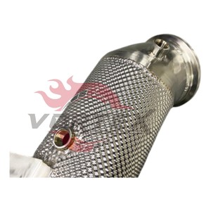Tubo de Escape de Alto Flujo Vortex de Acero Inoxidable 304 para BMW X3 X4 X5 X6 X7 40i B58 3.0T 2018–2025 con Protector Térmico Sin Advertencia de Luz de Emergencia (CEL) - Product Image 4