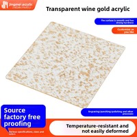 Plaque acrylique transparente en résine plastique organique à surface lisse, oréée