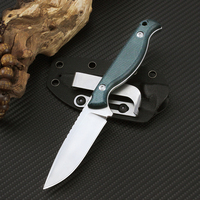 GT0173 Hot Factory Wholesale Modèle 0173 Couteau à lame fixe Manche en micarta Couteau tactique pour l'extérieur Couteaux de chasse Tunafire