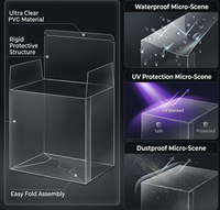Boîte de protection pliable en PVC transparent anti-UV pour collection Pokémon Elite Trainer Box (ETB) – Étui de rangement et de protection pour boosters