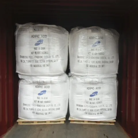 Grado industriale cina adipic acido prezzo per tonnellata jumbo bag imballaggio adipic acido produttore cas 124049 adipic acido