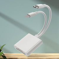 Lector de Tarjetas de Plástico Multifunción 2 en 1 Compatible con SD/MicroSD/USB 3.0 e Interfaz Tipo-C para Teléfonos Inteligentes Android/iOS