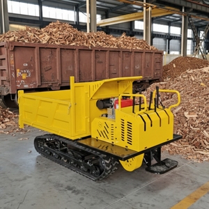1.5Ton Ingénierie Construction Site Dumpers Mini Rock Crawler Camion à benne basculante Véhicule diesel Transporteur sur chenilles en caoutchouc - Product Image 6