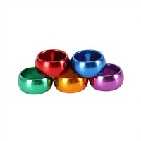Bagues métalliques circulaires fermées pour pigeons voyageurs et bagues d'identification pour pigeons en aluminium gravées et colorées