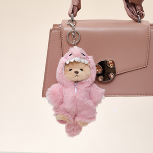 Llavero <span class=keywords><strong>de</strong></span> oso Lina articulado personalizado al por mayor para relleno <span class=keywords><strong>de</strong></span> bolsos Ita, mini colgante <span class=keywords><strong>de</strong></span> peluche <span class=keywords><strong>de</strong></span> 14 cm con disfraz <span class=keywords><strong>de</strong></span> dinosaurio - Product Image 5