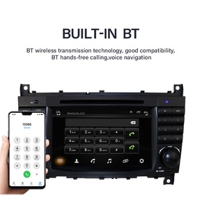 Reproductor de DVD <span class=keywords><strong>para</strong></span> Auto de 7 Pulgadas con Pantalla IPS de 4 Núcleos, WIFI, GPS, <span class=keywords><strong>Android</strong></span>, Estéreo <span class=keywords><strong>para</strong></span> Auto de 2 Din, Audio <span class=keywords><strong>para</strong></span> Auto <span class=keywords><strong>para</strong></span> MERCEDES C W203 CLC 2004-2008 - Product Image 4