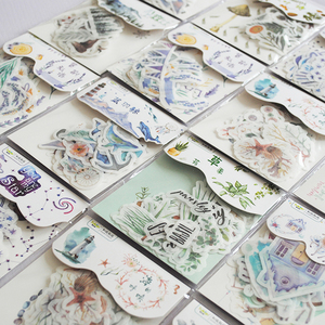 Washi GiấY Dán cổ điển tự làm sổ lưu niệm dính Tem dán cổ retro tự nhiên bộ sưu tập Nhật Ký sticker cho Tạp Chí - Product Image 2