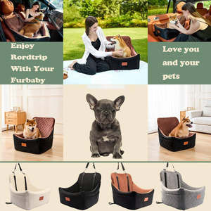 Pet <b>Dog</b> Cat Booster Car <b>Seat</b> Egg Shell Foam Travel Bed Oxford Cotton Washable <b>Cover</b> Anti-Slip Safety Leashes <b>for</b> Small/Medium - Product Image 6