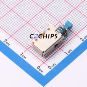 XKBS12E05-Z Push Button Switch Through hole Component (THT) Switch Self-Locking Rectangle Button Through Hole 300mA - Product Image 2