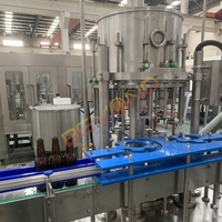 Machine de remplissage automatique de jus 1000BPH 2000BPH pour ligne de production de jus de fruits en bouteille PET de 500 ml