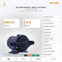 Pompe de circulation OEM ZKSJ 24V DC 2000 L/H, hauteur de refoulement 25m, silencieuse, étanche IP68, durée de vie 30000 heures